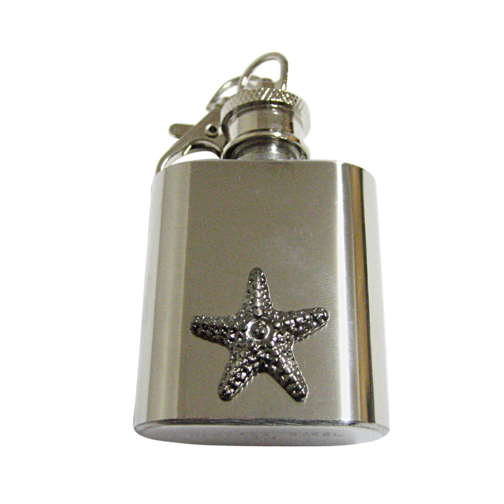 Textured Starfish Keychain Flask - image 1